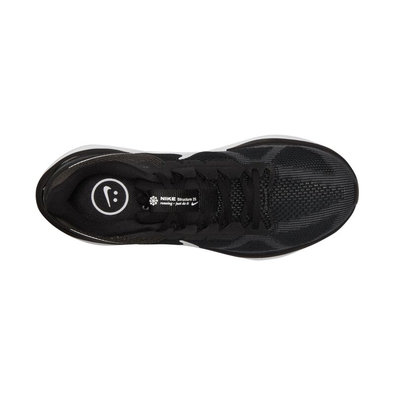 Nike Structure 25, Negro/Gris humo oscuro/Blanco, hi-res