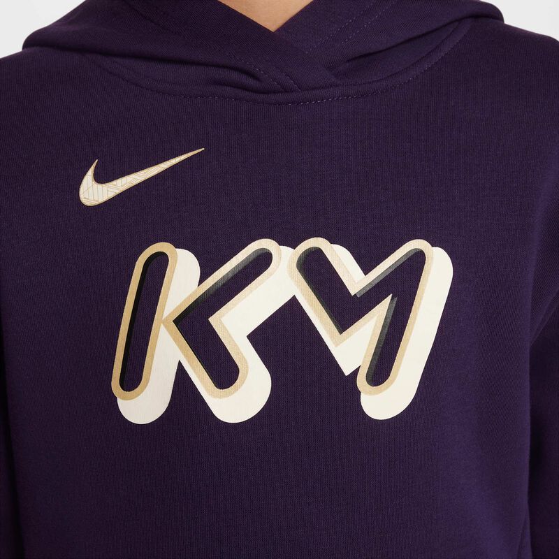 Kylian Mbappé Club Fleece, Morado Grandioso/Marfil Pálido/Oro Metalizado, hi-res