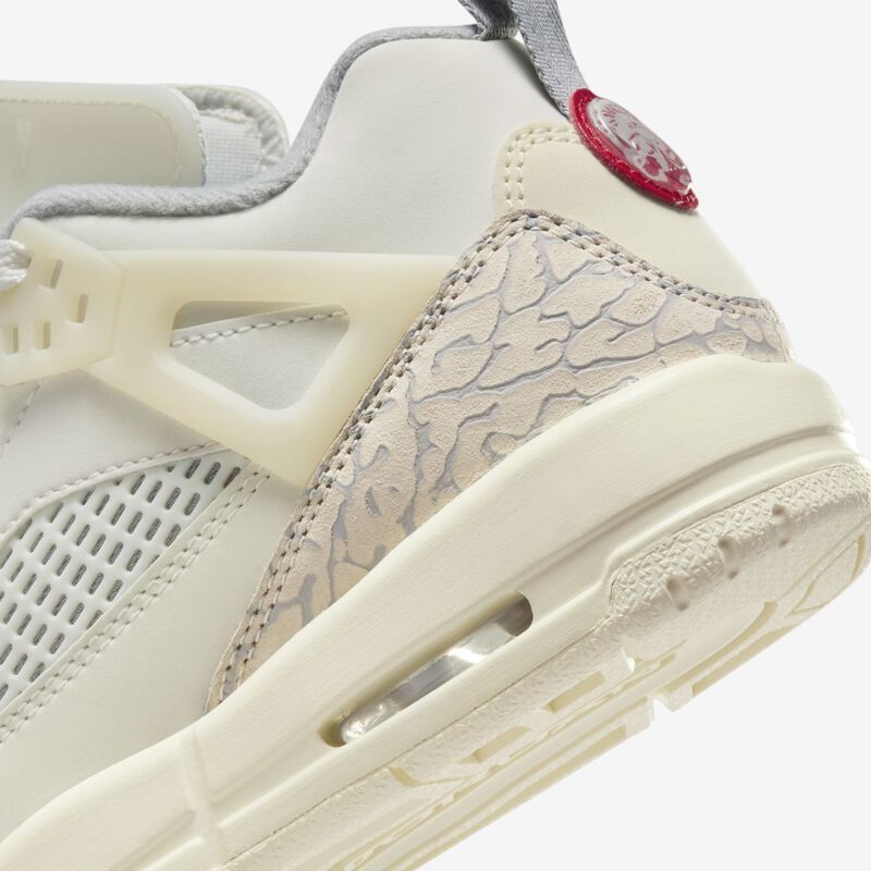 Jordan Spizike Low, Vela/Leche de coco/Arenisca/Rojo universitario, hi-res