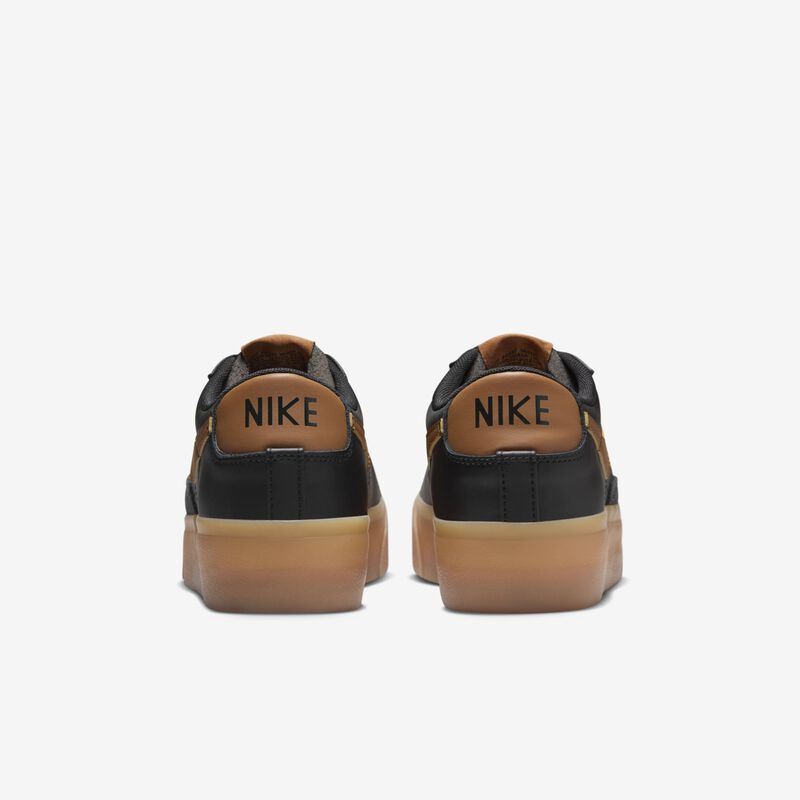 Nike Blazer Low Platform, Negro/Bronceado Británico Claro-Blanco-Amarillo Goma, hi-res