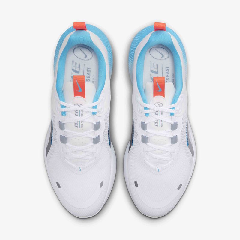 Nike React Escape Run 2, Blanco/Azul relámpago/Pizarra cenizo/Platino metalizado, hi-res