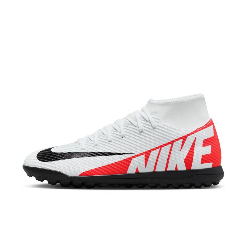 Nike Mercurial Superfly 9 Club TF, Carmesí brillante/Negro/Blanco, hi-res