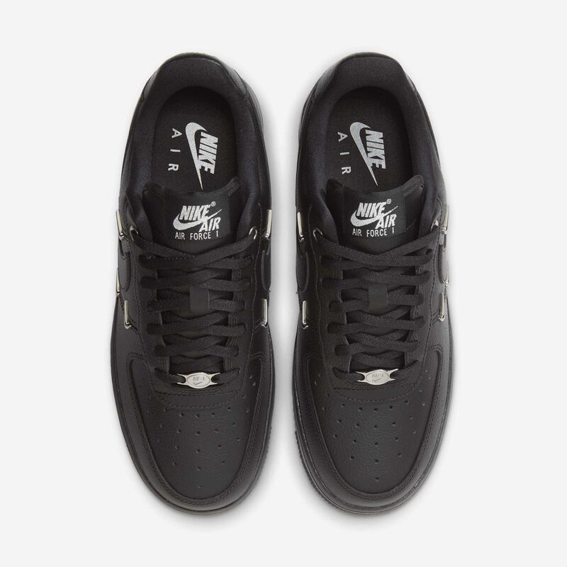 Nike Air Force 1 ’07 LX, Negro/Negro/Plata metalizado/Negro, hi-res
