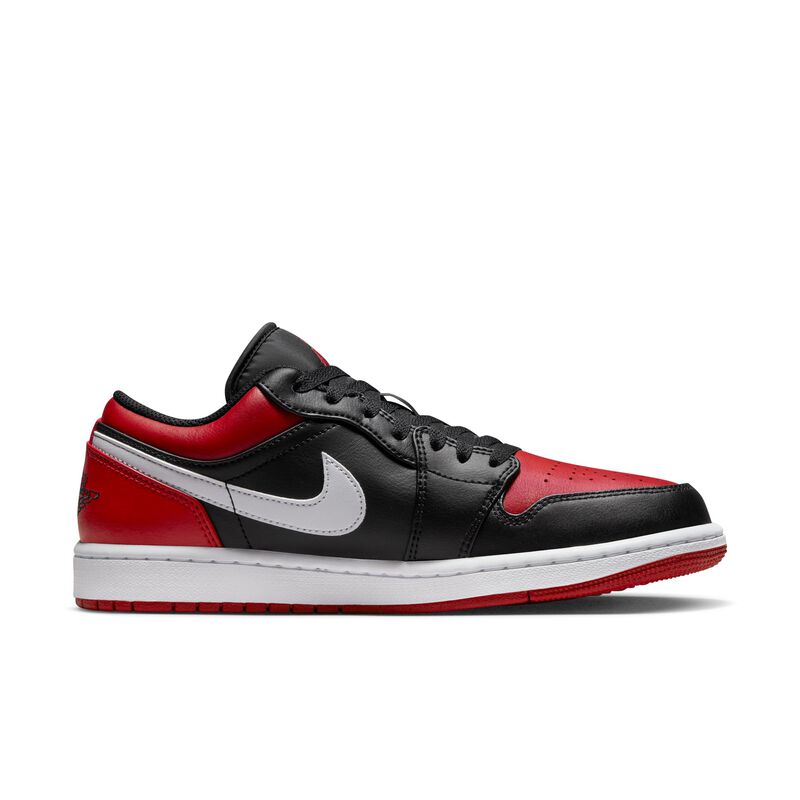 Air Jordan 1 Low, Negro/Blanco/Gym Red, hi-res