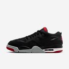 Air Jordan 4 RM, Negro/Gris Lobo/Blanco/Rojo Varsity, hi-res
