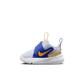 Nike Team Hustle D 12, Gris f&uacute;tbol/Lapisl&aacute;zuli/Amarillo suave/Naranja l&aacute;ser, hi-res