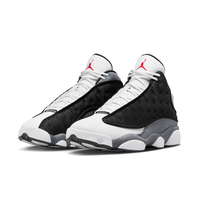 Air Jordan 13 Retro, Negro/Gris Flint/Blanco/Rojo Universitario, hi-res