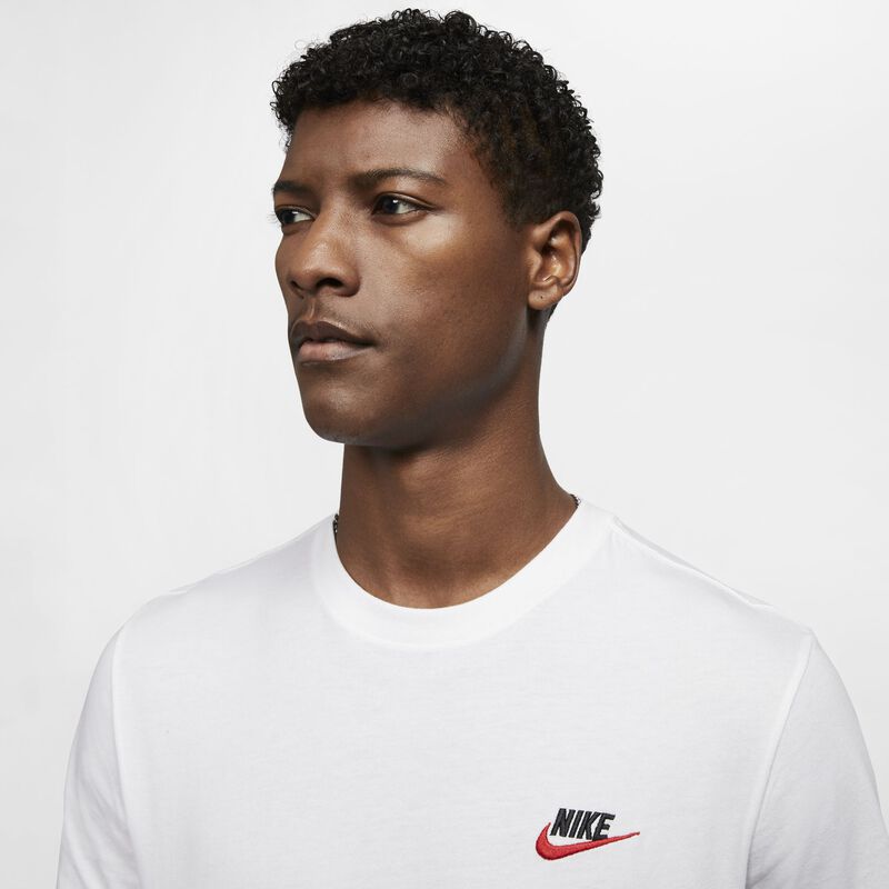 Nike Sportswear Club, Blanco/Negro/Rojo Universidad, hi-res