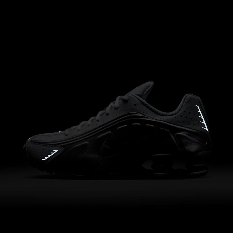 Nike Shox R4, Blanco/Mtlc Plata-Blanco- Carmesí, hi-res