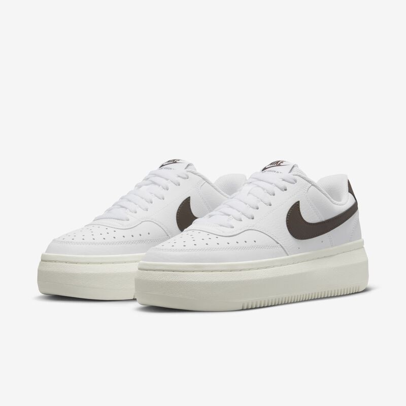 Nike Court Vision Alta, Blanco/Vela/Marrón Barroco, hi-res