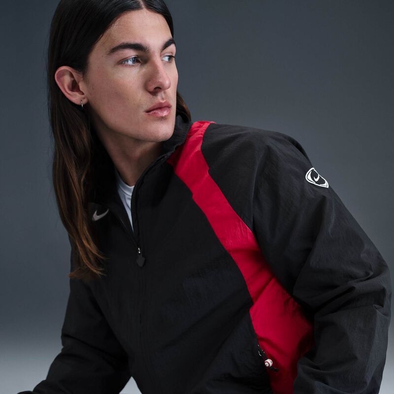 Nike Total 90, Negro/Rojo Gimnasio/Vela, hi-res