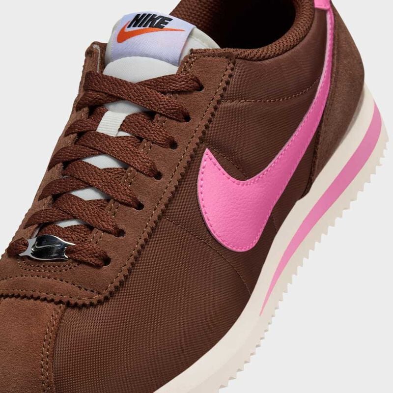 Nike Cortez Textile, Fauna Marr&oacute;n/Rosa Deletreo-Vela-Blanco-Negro-Naranja De Seguridad, hi-res