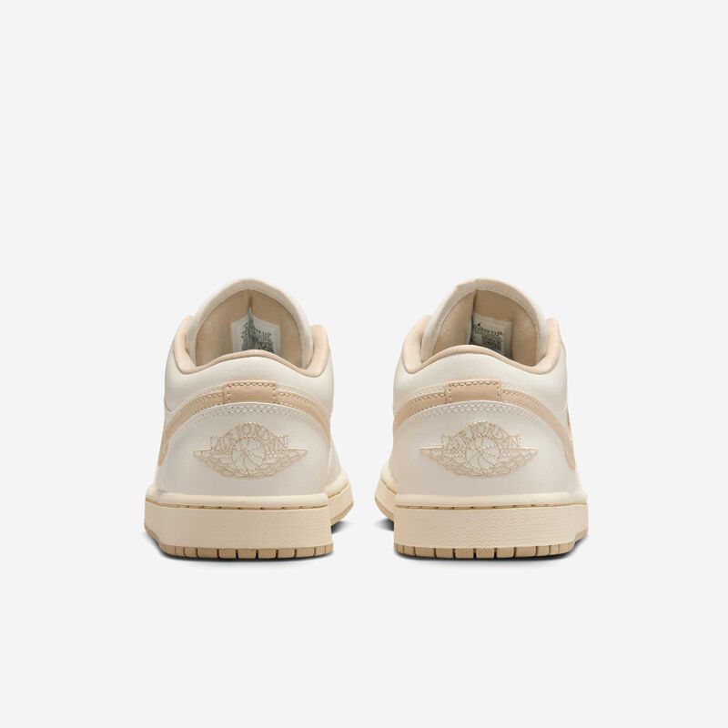 Air Jordan 1 Low, Vela/Marfil Pálido/Ratán, hi-res