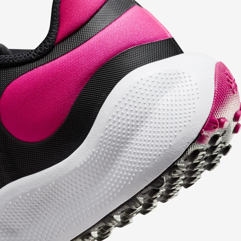 Nike Revolution 7, Negro/Blanco/Hiperrosa, hi-res