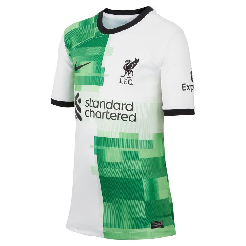Liverpool FC visitante 2023/24 Stadium, Blanco/Chispa verde/Negro, hi-res