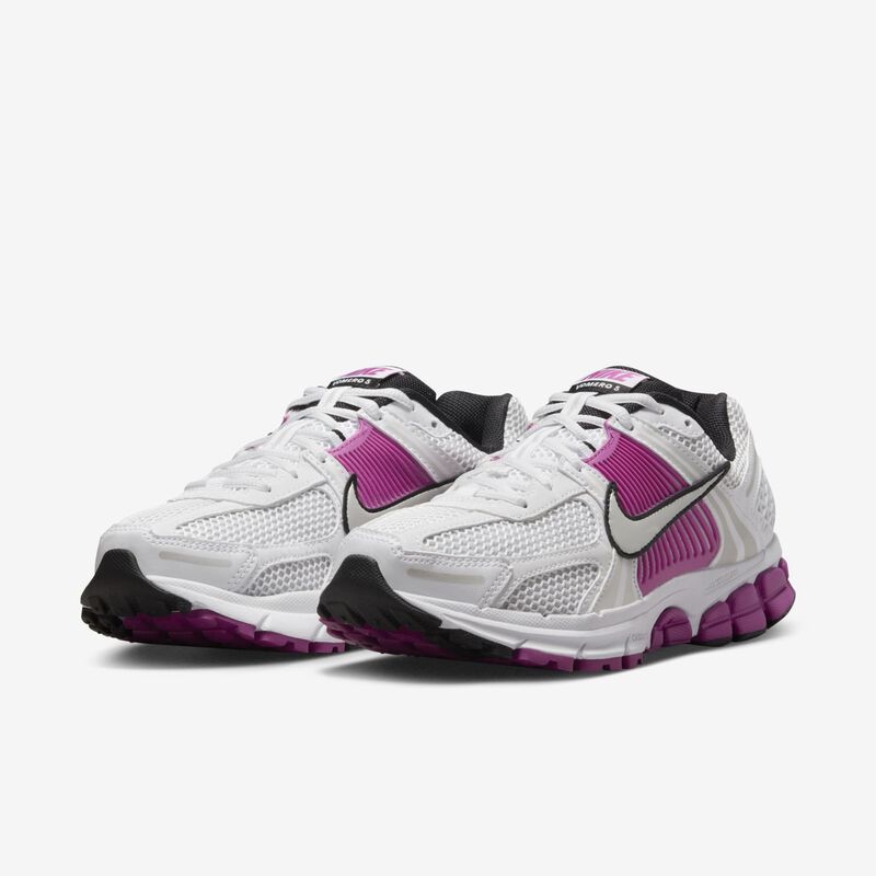 Nike Zoom Vomero 5, Blanco/Platino Puro/Fucsia Intenso/Platino Metálico, hi-res