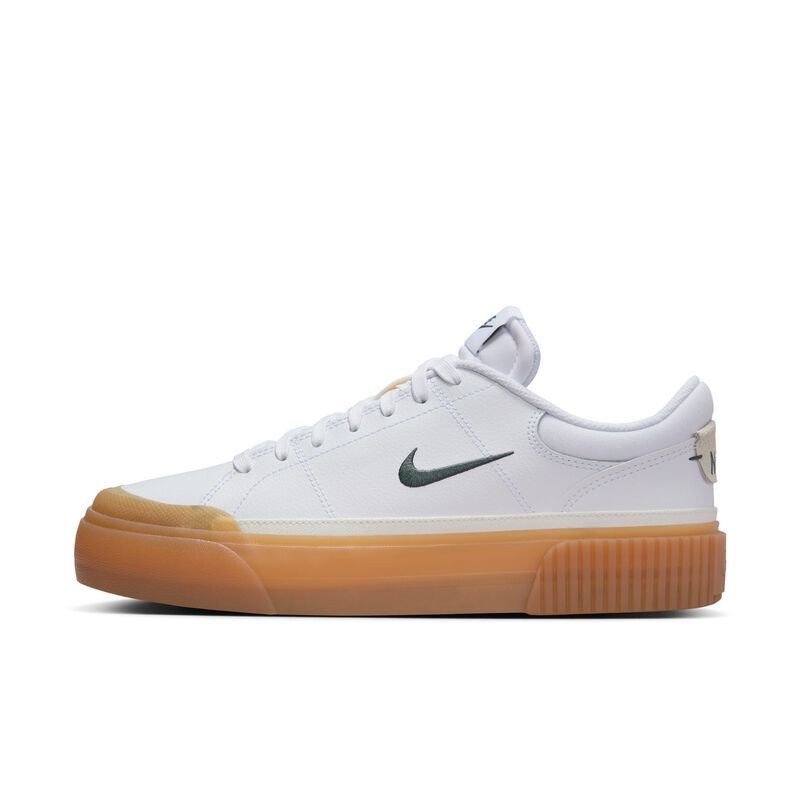 Nike Court Legacy Lift, Blanco/Verde Vintage-Amarillo Goma-Vela, hi-res
