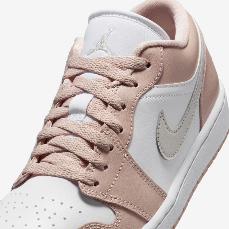 Air Jordan 1 Low, Blanco/Beige partícula/Hueso claro, hi-res