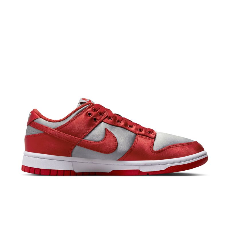 Nike Dunk Low, Gris medio/Blanco/Rojo universitario, hi-res