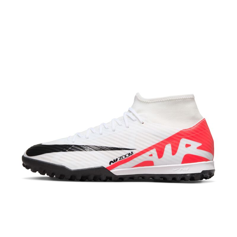 Nike Zoom Mercurial Superfly 9 Academy TF, Carmesí brillante/Negro/Blanco, hi-res