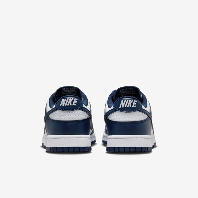Nike Dunk Low Retro, Blanco/Blanco/Azul Marino Medianoche, hi-res