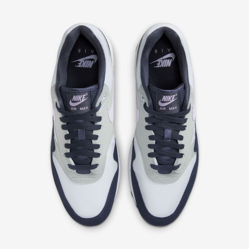 Nike Air Max 1, Gris Fútbol/Azul Trueno/Púmice Claro/Lila Bloom, hi-res