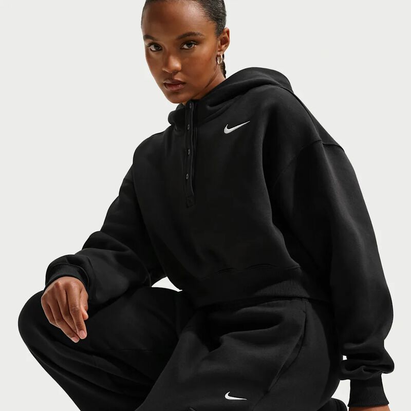 Polera Nike Sportswear Phoenix Fleece, Negro, hi-res