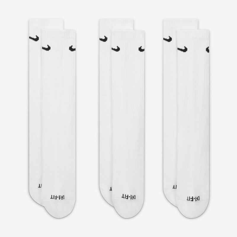 Nike Everyday Plus acolchadas, Blanco/Negro, hi-res