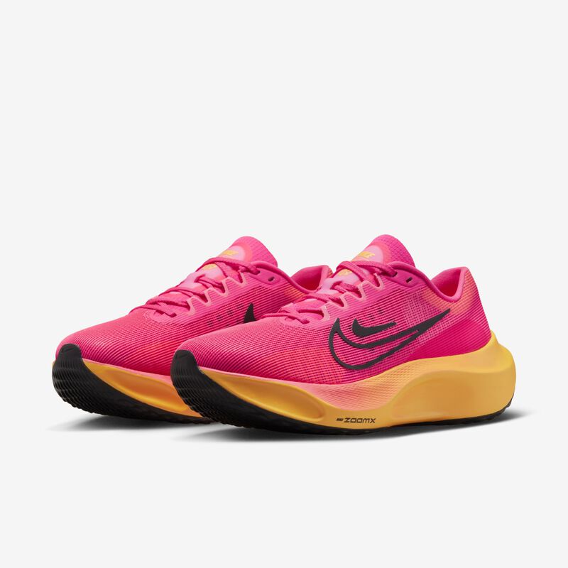 Nike Zoom Fly 5, Hiperrosa/Naranja láser/Negro, hi-res