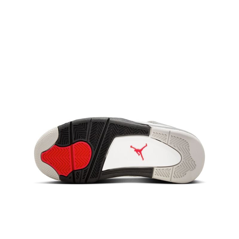 Air Jordan 4 Retro, Blanco Cumbre/Cemento Gris/Negro/Fuego Rojo, hi-res