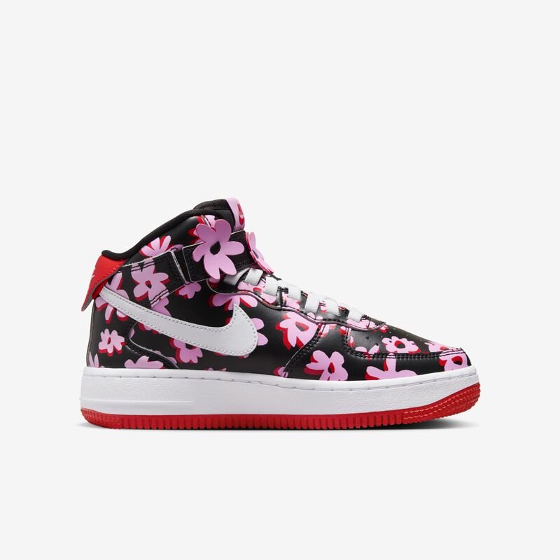 Nike Air Force 1 Mid EasyOn SE, Negro/Blanco-Subida rosa-Rojo Picante, hi-res