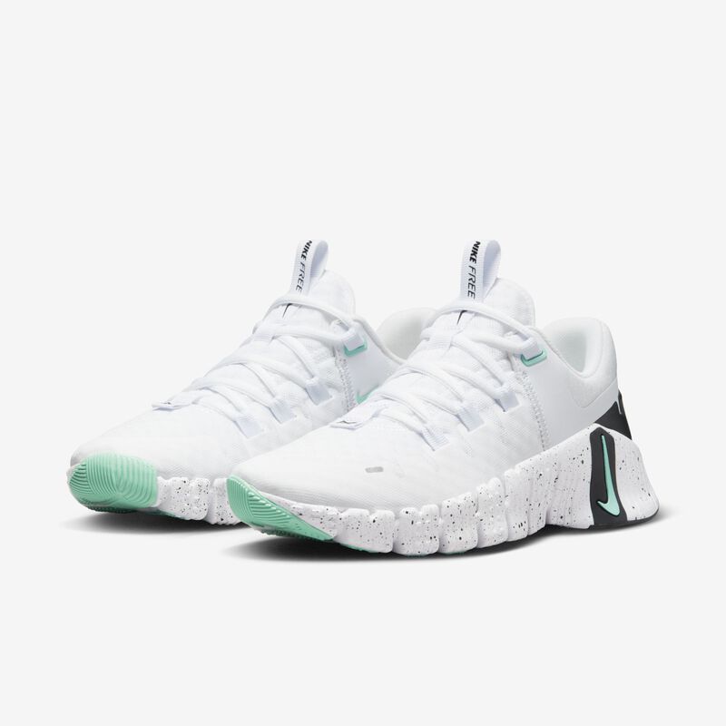 Nike Free Metcon 5, Blanco/Esmeralda-Negro, hi-res