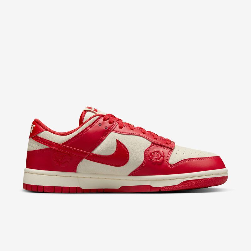 Nike Dunk Low, Leche De Coco/Marfil Pálido/Negro/Rojo Universitario, hi-res