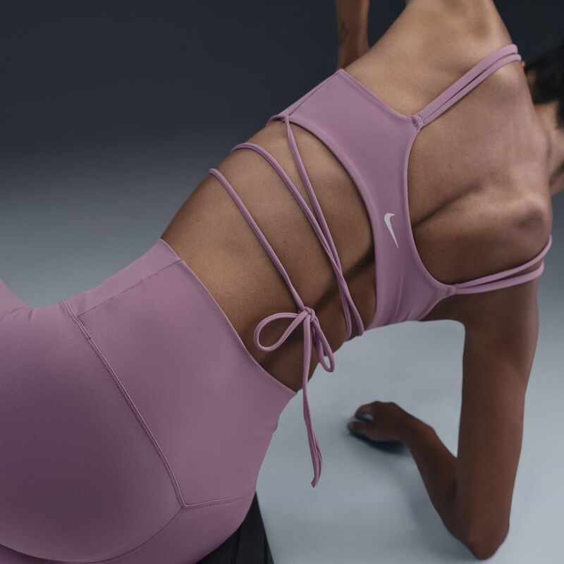 Nike Zenvy Strappy Wrap, Polvo De Ciruela/Polvo De Ciruela/Blanco, hi-res