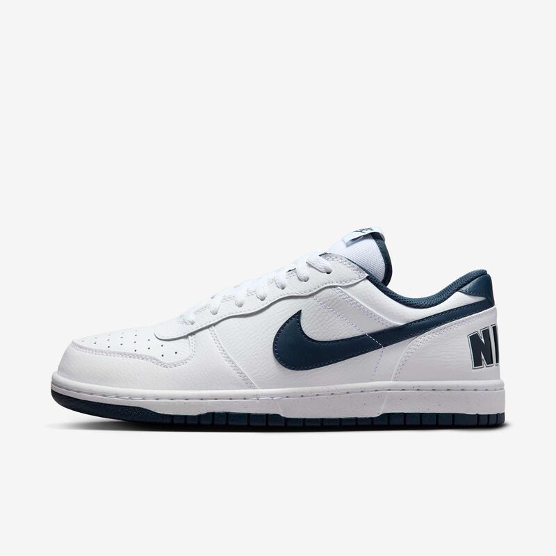 Nike Big Low, Blanco/Azul Marino Medianoche, hi-res