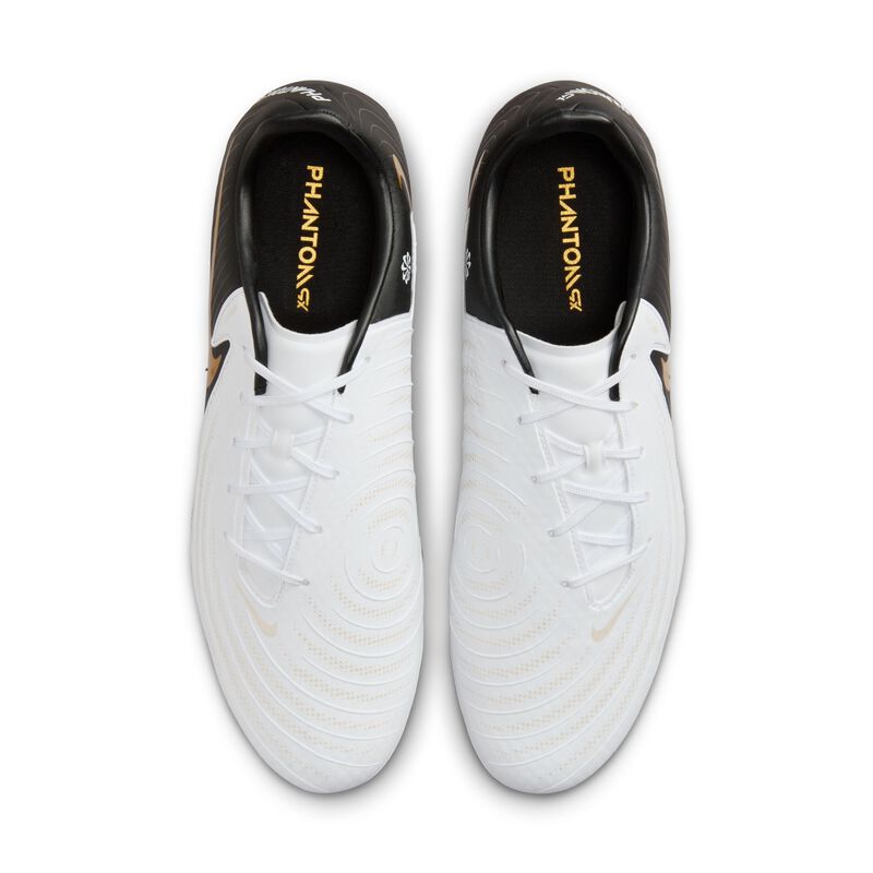Nike Phantom GX 2 Academy, Blanco/Moneda de oro metálico/Negro, hi-res