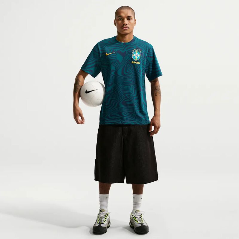 Camiseta Nike Brasil Primary, Verde, hi-res