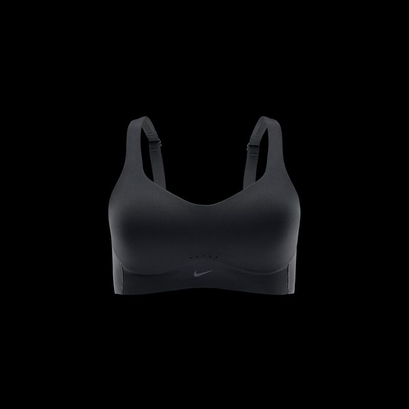 Nike Alate de alta sujeción, Negro/Gris Azulado, hi-res