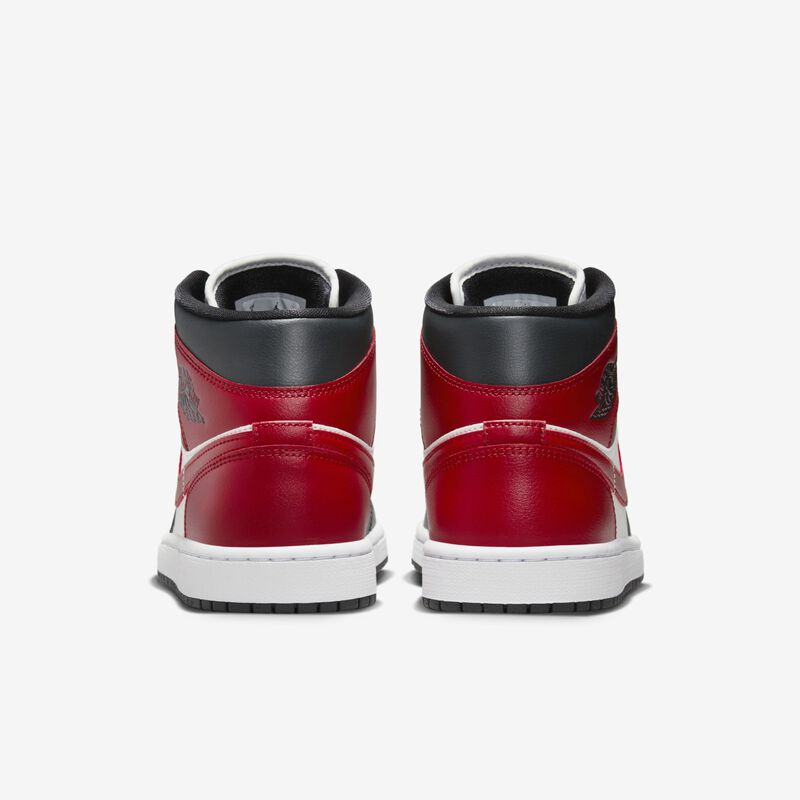 Air Jordan 1 Mid, Vela/Rojo gimnasio-Apagado Noir-Blanco, hi-res