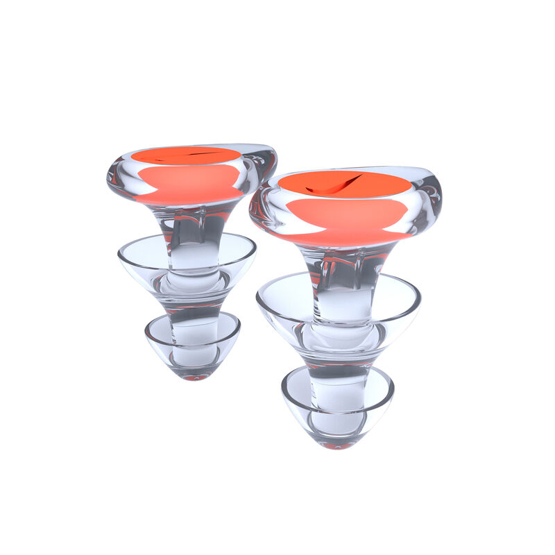 Nike Ear Plugs, Transparente/Naranja, hi-res