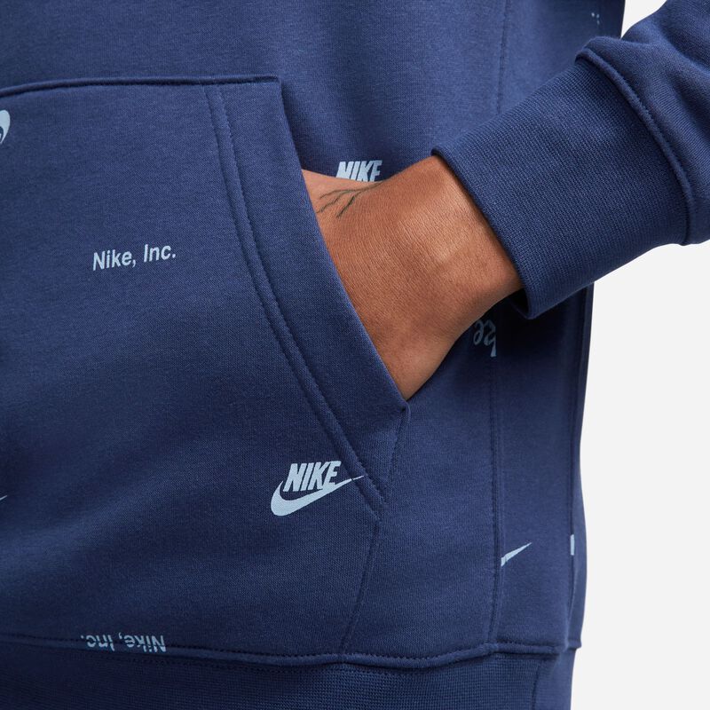 Nike Club Fleece, Azul marino medianoche/Pizarra ceniza, hi-res