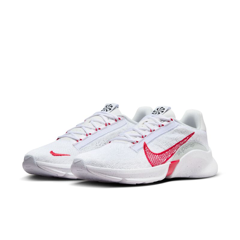 Nike SuperRep Go 3 Next Nature Flyknit, Blanco/Pure Platinum/Football Grey/University Red, hi-res