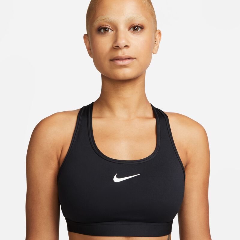 Nike Swoosh Medium Support, Negro/Blanco, hi-res