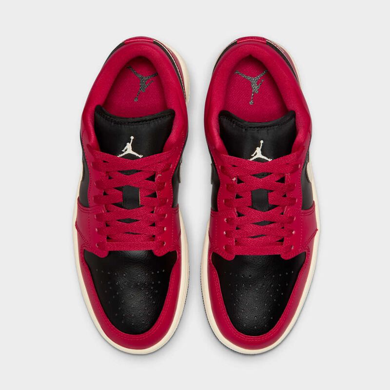 Air Jordan 1 Low, Hibisco místico/Negro/Leche de coco, hi-res