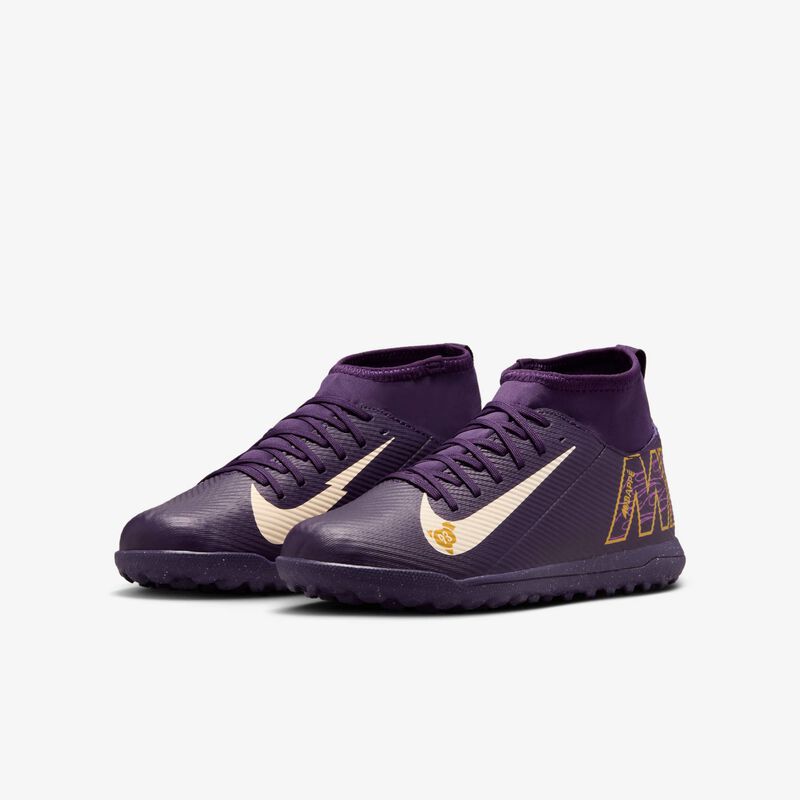 Nike Jr. Mercurial Superfly 10 Academy "Kylian Mbappé", Morado Grandioso/Marfil Pálido, hi-res