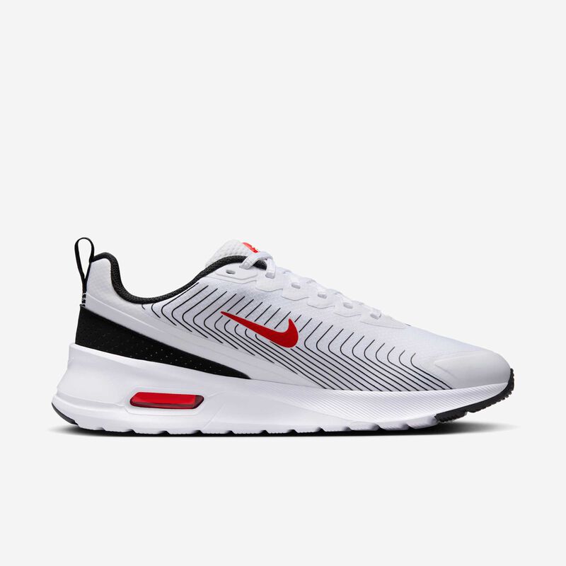 Nike Air Max Nuaxis, Blanco/Negro/Blanco/Rojo Universitario, hi-res