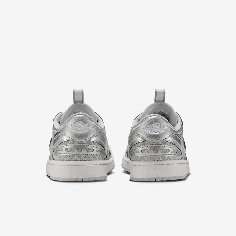 Air Jordan 1 Low Method of Make, Gris Neutro/Blanco Plateado Metalizado, hi-res
