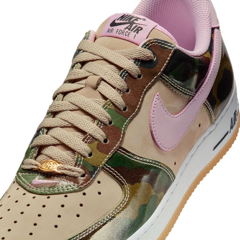 Nike Air Force 1 Low Retro, Desierto Caqui/Rosa Espuma-Negro-Blanco, hi-res