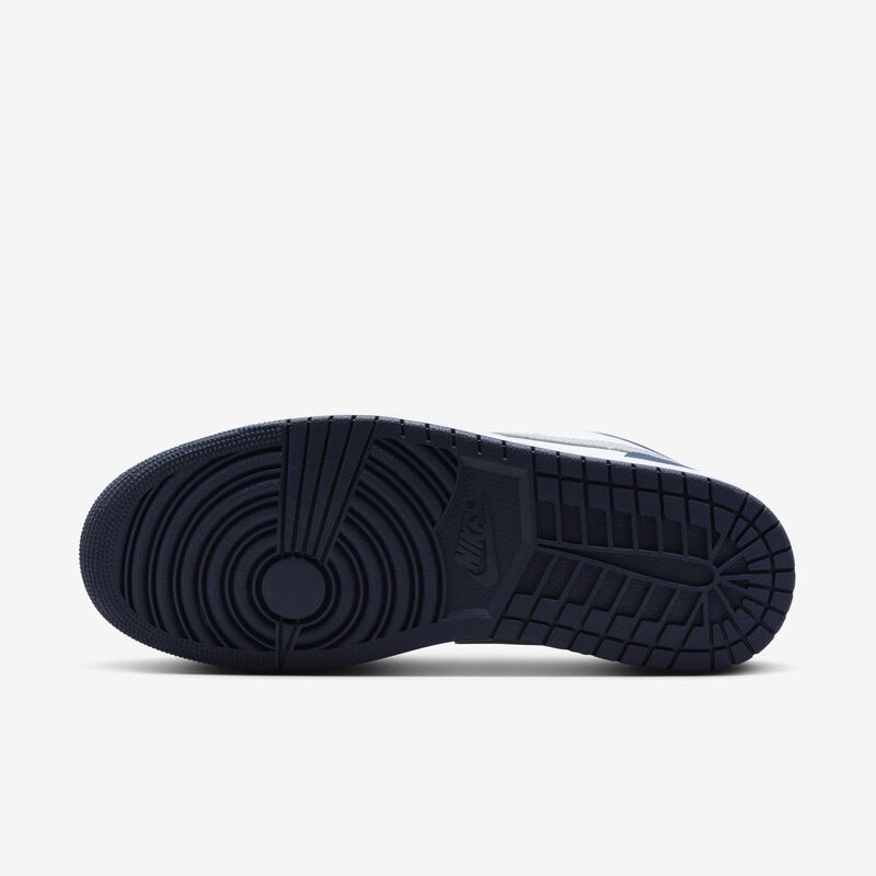 Air Jordan 1 Low, Blanco/Azul Marino Medianoche/Gris Lobo, hi-res