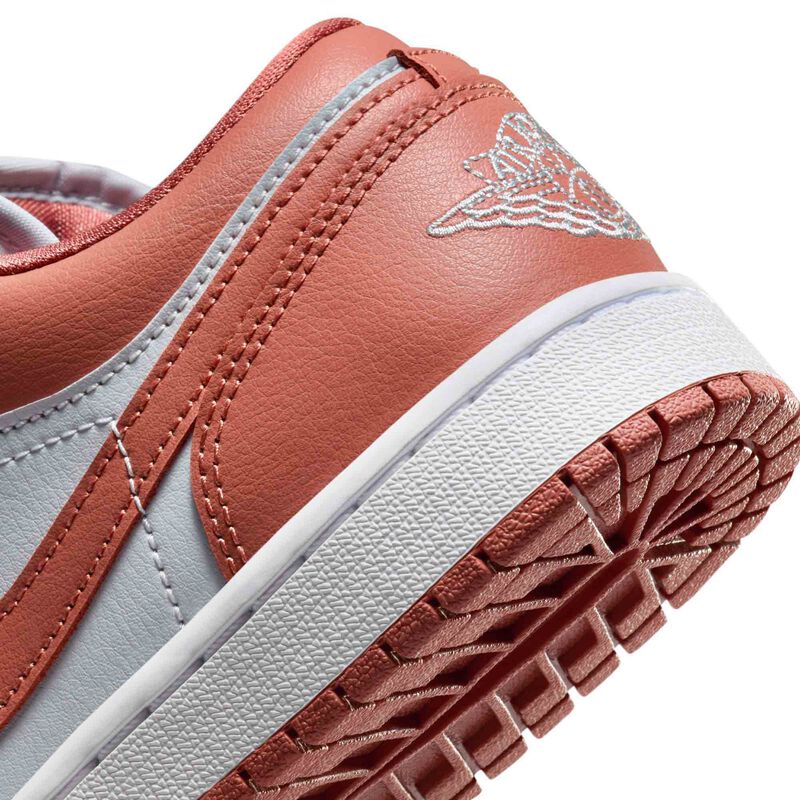 Air Jordan 1 Low, Platino puro/Blanco/Naranja Sky J, hi-res
